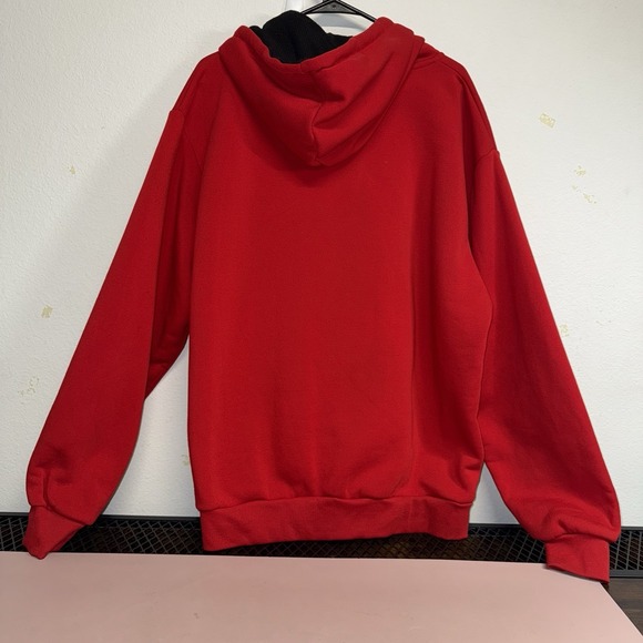 Polo Ralph Lauren Red Zip Hoodie Men's 2XL Full Zip Black Logo Sweatshirt Fleece - Picture 5 of 12